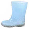Beck Regenstiefel Glitzer Gummistiefel (für trockene Füße und gute Laune) wasserdicht, schmale Passform blau 26 EU