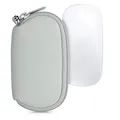 kwmobile Hülle kompatibel mit Apple Magic Mouse 1/2 - Neopren Hülle für PC Mouse Schutzhülle - Computer Maus Tasche - Neopren Tasche für PC-Maus - Hellgrau