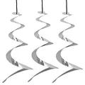 HAC24 3er Set Windspirale Vogelabwehr Reflektierend Vogelschreck Spirale Taubenabwehr Windspiel Balkon Vogelschutz Taubenschreck