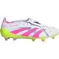 adidas Fußballschuh Predator Elite FT FG Weiß/Pink/Grün ID8967 Größe 46 - Weiß/Rosa/Grün - 46