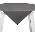 Pichler Tischwäsche Cordoba Mitteldecke 100x100 cm | granit - grau