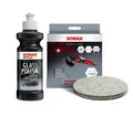 SONAX PROFILINE Glas Politur Set Glass Polish 250 ml + 2x FilzPad Polierpad