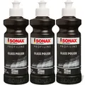 3x 250ml SONAX PROFILINE GLASPOLITUR SCHEIBENPOLITUR GLASS POLISH