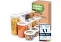 Viwares Vorratsdose Viwares Vorratsdosen-Set Mix Weiß SERIE FOLY 12er, Kunststoff, (Set, 12-tlg., 12er), BPA Frei Stapelbar Luftdicht