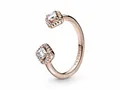Pandora 188506C01-54 - Roségold Verg. offener Ring + Zirkonia - Gr. 54
