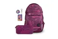 coocazoo Schulranzen Schulrucksack-Set PORTER Berry Bubbles Follow Me (4-tlg)