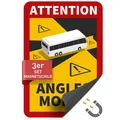 „Angles Morts“-Aufkleber – Toter-Winkel-Warnung UV-beständig 17x25 cm (1/3)