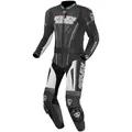 Arlen Ness Edge 2-Teiler Motorrad Lederkombi, schwarz-grau-weiss, Größe 48 für Männer