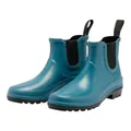 Grand Step Shoes Gummistiefel Vickie (Chelseaboot aus Naturkautschuk) petrol Damen, Größe Euro (US): 40