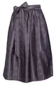 Edelnice Trachtenmode Dirndlschürze Evi schwarz, grau, silber für Midi Dirndl Gr. 32-54 (Grau, 38-42)