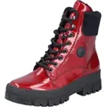 Rieker Y0220 33 Damen Schnürboots Rot, Rot, Gr. 42 - Rot - 42