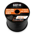 Paracord 550 Typ III | ø 4mm - 11 Kerne - max. 250 kg | 100% Nylonschnur - reißfest & extrem stabil | Nylonseil, Allzweckseil, Reepschnur & Outdoor Seil