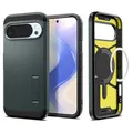Spigen Tough Armor (AI) MagFit Hülle für Google Pixel 10 Pro XL, Kompatibel Mit Pixelsnap und MagSafe [2025 Neue Funktion] -Abyss Green