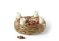 Philippi BOSCHENDAL Adventskranz S aus Stahl gold, D 40 cm, Design, Kerzenhalter