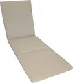 Herlag Sunny Liegenauflage 200x60x4 cm – wetterfest, wasserfest & UV-beständig – waschbarer Bezug mit Reißverschluss – Natur