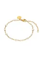 Purelei Adore Pearl Armband | Edelstahlarmband mit Muschelperlen | Edler, zeitloser Look | Perfekt kombinierbar mit der Adore Charm Kette (Gold)
