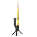 Gardenflare 10002, Freistehende Feuerstelle, Geschlossen, Pellet, Schwarz, Transparent, Draußen, Glas