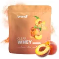 brandl® Clear Whey Isolate – 80% Eiweiß Clear Protein – Natural Peach 800g – ohne Sucralose, Acesulfam K & Citronensäure – Whey Protein Powder made in Germany & laborgeprüft – hoschwertiges Konzentrat
