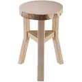 CARO-Möbel Sitzhocker, Natur, Holz, Mode, 28x40x28 cm, Wohnzimmer, Hocker, Sitzhocker