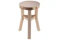 CARO-Möbel Sitzhocker ZAHORA, Sitzhocker Deko Hocker Blumenhocker Paulownia Holz Beistell gölt natur