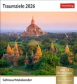 Traumziele Sehnsuchtskalender 2026 - Wochenkalender mit 53 Postkarten Harenberg