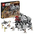 LEGO 75337 Star Wars AT-TE Walker, 5 Minifiguren, 3 Droiden, Zwergspinnendroide