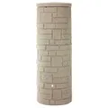 Regentonne Wassertonne klein 360 l mit Deckel Steinoptik Arcado sandstein