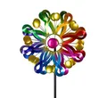 formano Deko-Windrad Buntes Windrad Blume Garten Metall Windspiel Windmühle 122 cm