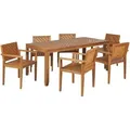 Gartenmöbel Set 6-sitzer Baratti Akazienholz Braun