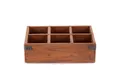 DESIGN DELIGHTS Truhe HOLZKISTE ORDINA, Altholz massiv Holz, 6 Fächer, Aufbewahrungskiste