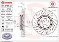 2x BREMBO 09.9764.23 Bremsscheibe für MERCEDES-BENZ