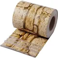 WOLTU Sichtschutzstreifen 19cm x 35m 25 Befestigungsclips Sandstein