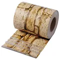 WOLTU Sichtschutzstreifen für doppelstabmatten 450 g/m² PVC, Doppelstabmattenzaun Blickdicht Wetterfest Windschutz 19cm x 35m, Sichtschutz zaun für Garten Balkon inkl.25 Befestigungsclips, Sandstein