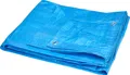 Garronda Abdeckplane wasserdicht, mit Ösen – 3x3 m 60 g/m²– leichte Gewebeplane – flexibel, abwaschbar – PP Tarpaulin – für Garten & Staubschutz –GD-0162, Blau