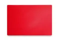 HENDI Schneidbretter, HACCP, Beidseitig nutzbar, glatt, minimiert das Abstumpfen von Messern, 450x300x(H)13mm, HDPE Kunststoff, rot