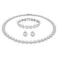 Swarovski Una Angelic Set, Rund, Weiss, Rhodiniert