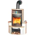 Kaminofen HARK "»Avenso GT ECOplus«", weiß (titanfarben), Kaminöfen, creme