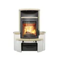 Hark Dauerbrandofen Kaminofen Avenso GT ECOplus Ofenkacheln creme 6 kW