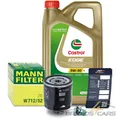 MANN-FILTER ÖLFILTER+5L CASTROL EDGE 5W-30 LL FÜR AUDI A2 8Z 1.4 1.6