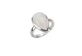 Jamelli Fingerring Silber 925 rhodiniert mit echtem Rainbow Mondstein 17x10,5mm