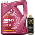 5L MANNOL ENERGY COMBI LL 5W30 ÖL MOTORÖL+BENZIN ZUSATZ ADDITIV REINIGER