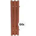 HTI-Living Trittsteine Rollweg Nessa, 30x524 cm, Set, 64 Module inkl. Verbindungselementen, Gehweg Gartenweg leicht zu verlegen rot 30 cm x 524 cm x 2 cm
