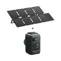 Anker SOLIX Offgrid-Set - mit faltbarem Solarpanel PS60 (60W) + tragbarer Powerstation C300X DC - Schwarz