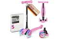 KINNAZ Tretroller Roller Kinder ab 3 Jahre Kinderoller Scooter LED faltbar einstellbar, (Kinderroller, kinnaz ONE), Händler aus Hamburg