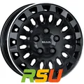 4x MAK Overland gloss black mirror ring 8x18" ET53 LK5 118 ML 71.1 Alufelgen ...