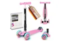 KINNAZ Tretroller Kinderroller ab 5 Jahre, faltbar, Höhe einstellen, LED Räder, Garantie, (Kinderroller, Kinnaz Two), faltbar, höhenverstellbar, LED Räder, Ersatzteilservice, aus Hamburg