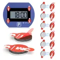Elektronische Parkscheibe Klebepads, 12 Stück Magnetische Einseitige Ersatz-Klebepads Kompatibel mit Needit Park Lite, Klebepad für elektronische Parkscheiben, Parkuhrpad für Windschutzscheiben