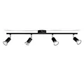 Philips Limbali 4-er Deckenspots (50 W), praktische Deckenleuchte mit vier flexiblen Spots, GU10 Leuchte ohne Leuchtmittel, schwarz