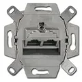 Busch-jaeger 0218/12-101  Uae-anschlussdose, Rj45, Cat. 6a Iso, Geschirmt 2 Steckbuchsen, 8/8-polig