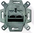 Busch-Jaeger UAE-Anschlussdose Cat.6A | 2x RJ45 | 10-Gbit | geschirmt | AP/UP/Kanaleinbau | grau